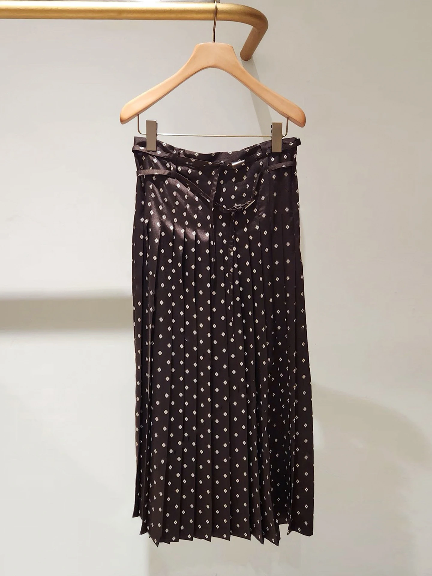 

Плиссированная юбка с высокой талией и принтом в стиле ретро, женская юбка премиум-класса, осень-зима, Новое поступление, юбка для тела