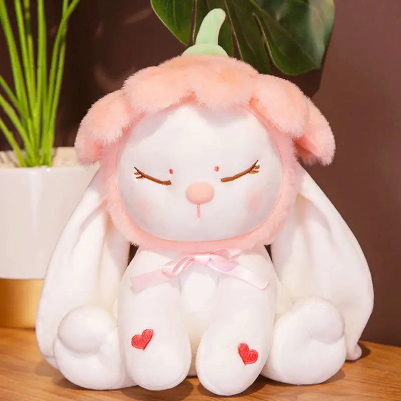 Cute Rabbit Plush Toy Pillow Super Cute Sleeping Doll Bed Comfort Doll Puppet Girl Gift