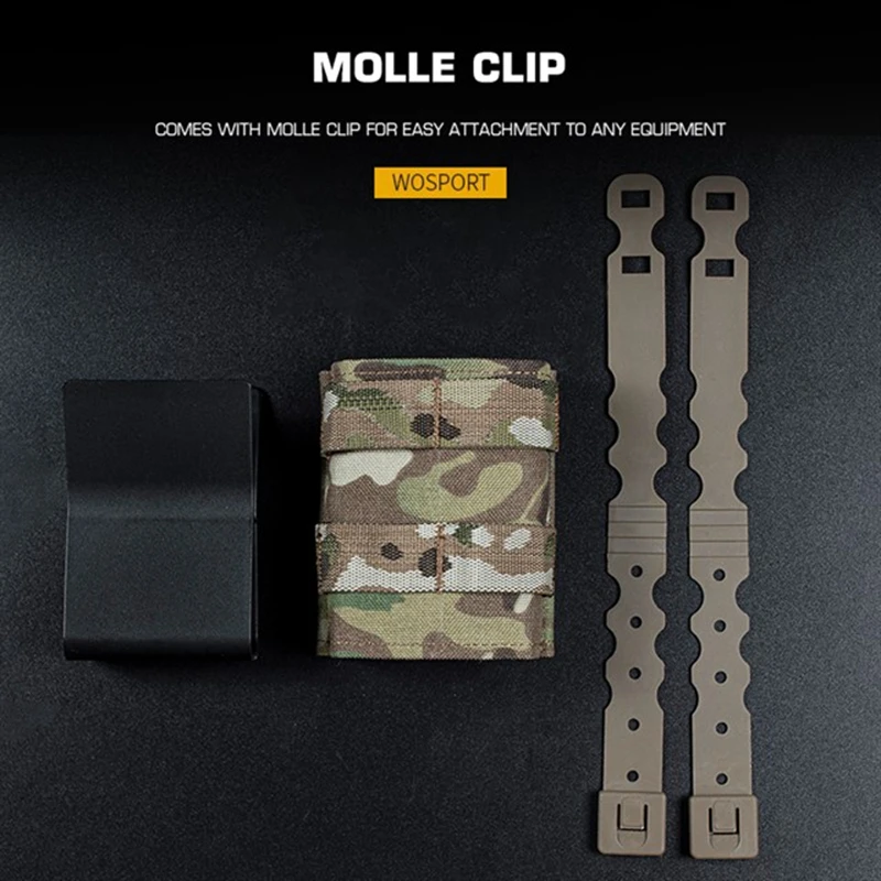 Camouflage Single Magazine Pouch For 7.62mm Mags Molle Vest Camo Magazine Pouch Hunting Shooting Mag Bag Accessories