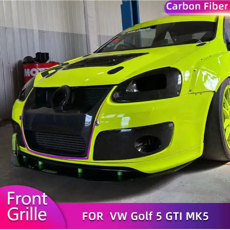 フォルクスワーゲン ゴルフ5 GTI フロントバンパー カーボンファイバー