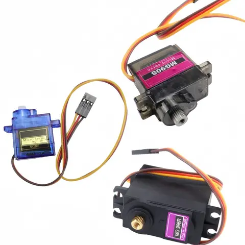 1/5개 MG90S/SG90 180도 MG996R 서보 메탈 기어 서보 헬리콥터 항공기 보트 자동차 RC 로봇용
