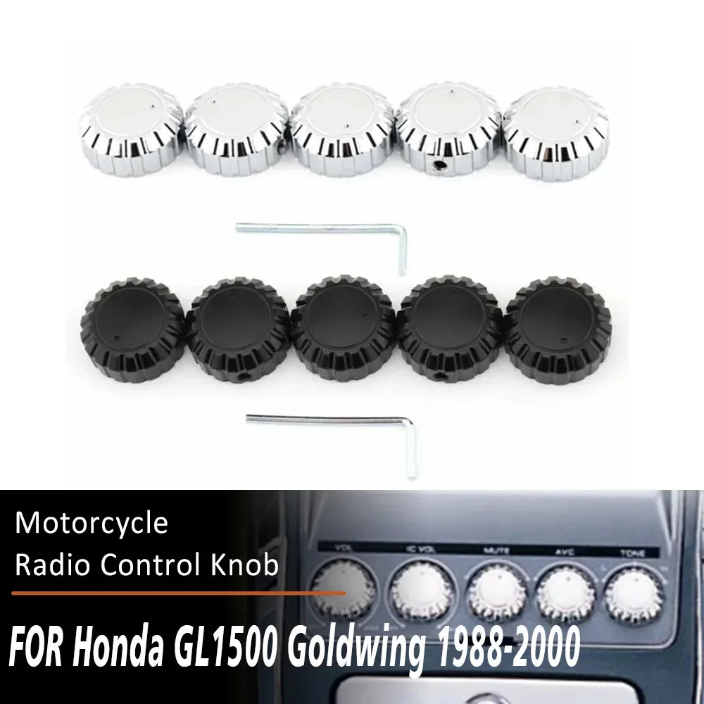 

5 шт., сменные кнопки регулировки громкости для Honda Goldwing GL1500 GL 1500 1988-2000