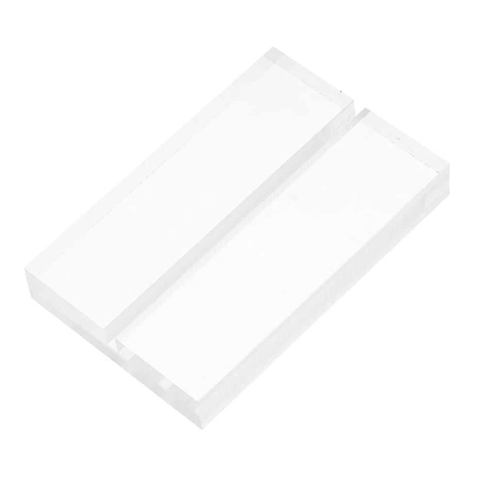 

Clear Acrylic Sign Holder Stand Transparent Table Card Holder Durable Photo Postcard Slot Base for Weddings Events
