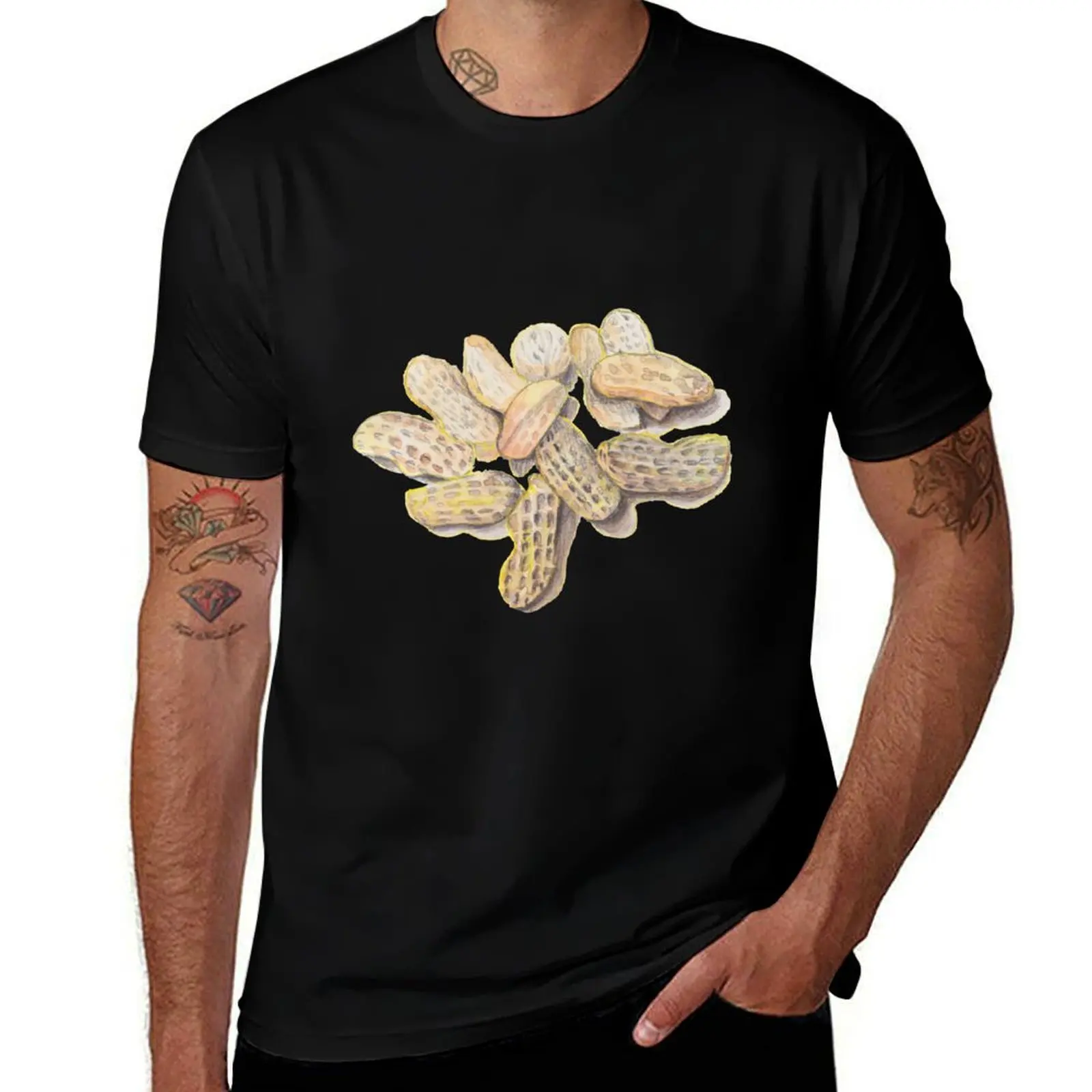 I'M THE PERFECT SNACK just a small pile of nutty peanuts T-Shirt Plus Size Short Sleeve T-Shirt