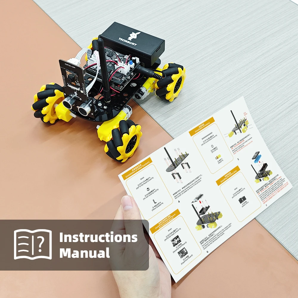 Tscinbuny Robot Kit für Arduino Starter Kit Roboter programmierbar ESP32 Professionelle pädagogische Roboter-Komplette Automatisierungskits