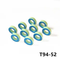 T94-52 Iron Ferrite Toroid Cores 24*14*8mmFor Inductors Iron powder Core  Blue Green Ring  24mm x 14mm x 8mm