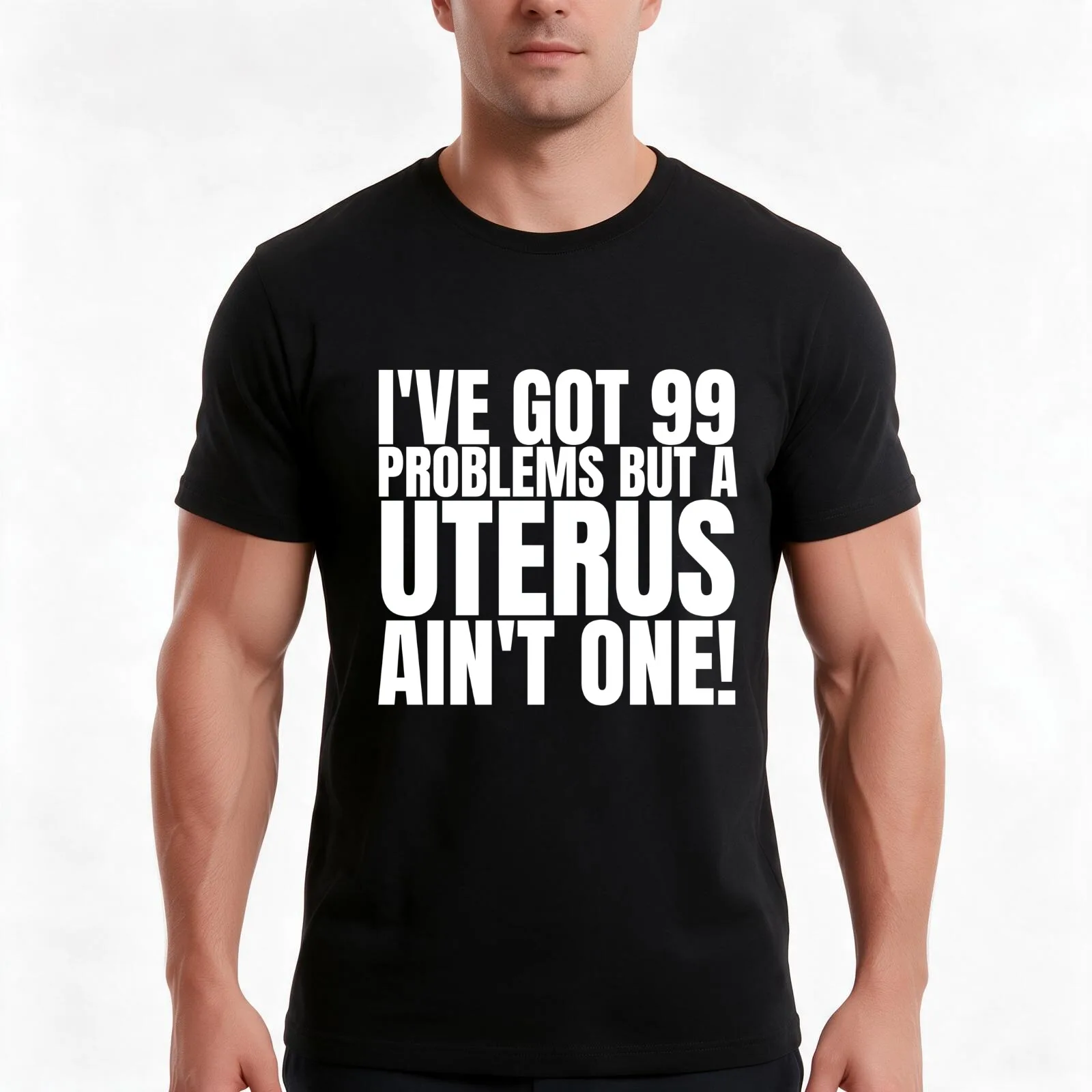 My Uterus Ain't A Problem, Hysterectomy, Uterus, Uterus Cancer, Fibroids, Hysterectomy Surgery T-Shirt, Summer Casual Cotton Tee