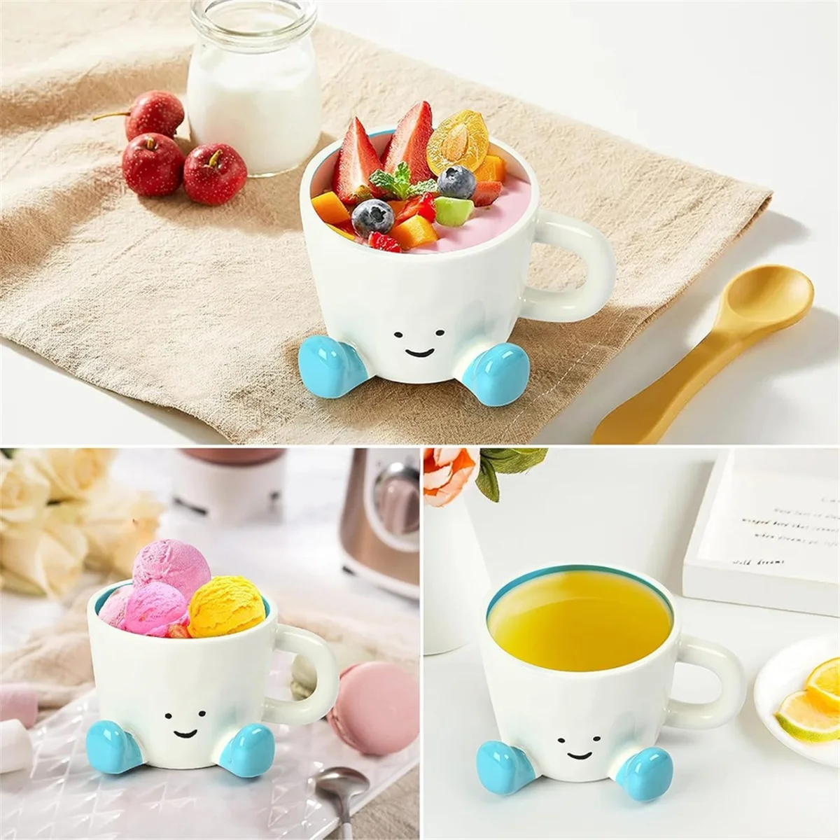 

AT59 Кофейные кружки, милая забавная кружка для женщин, керамические чашки для кофе и чая 12,8 унций/380 мл, офисная кружка в подарок оранжевый