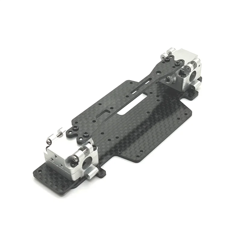 Placa inferior de fibra de carbono mejorada, base de rueda de caja de cambios de 98-102mm para WLtoys 1/28, 284131, K969, K979, K989, K999, P929, P939, piezas de coche RC