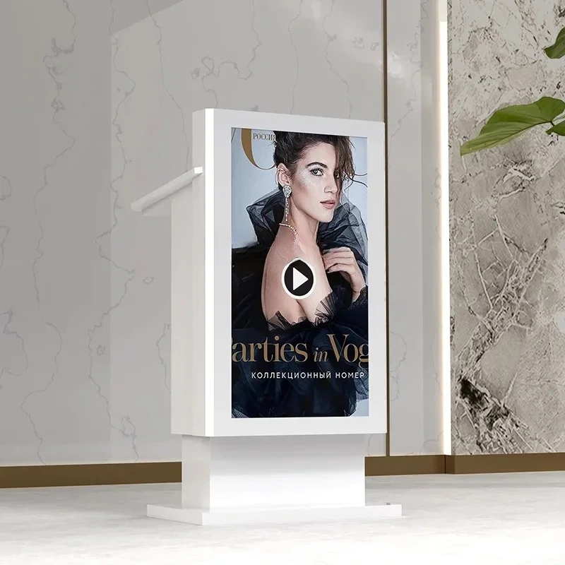 

Multimedia reception, conference speeches at the launch desk, stainless steel welcome desk customization