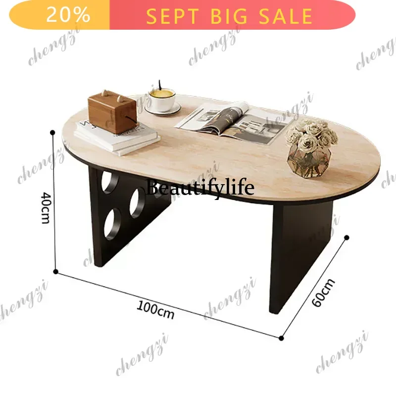 Rectangle Simple Coffee Table Mid Century Chinese Design Retro Coffee Table Vintage Kawaii Mesa Cafe Furniture Living Room