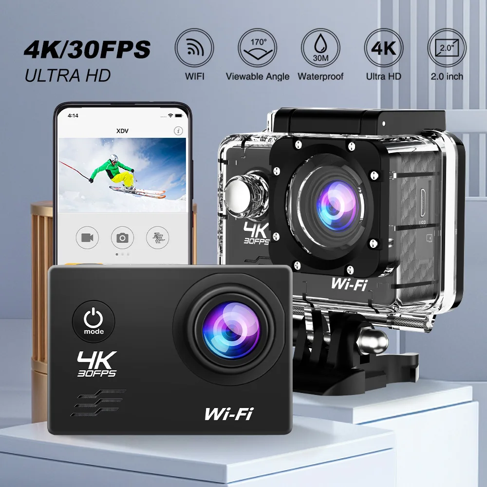 4K Action Camera Ultra HD 30FPS 16.0MP Wi-Fi 2.0