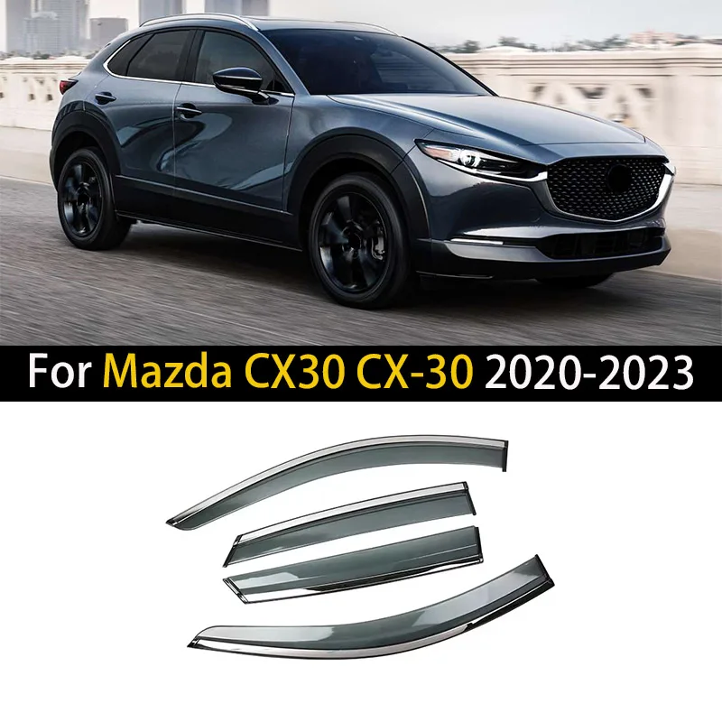 

Автомобильный оконный козырек для Mazda CX30 CX-30 2020 2021 2022 2023, дефлекторы, защита от дождя, защита от ветра, защита от солнца и дождя
