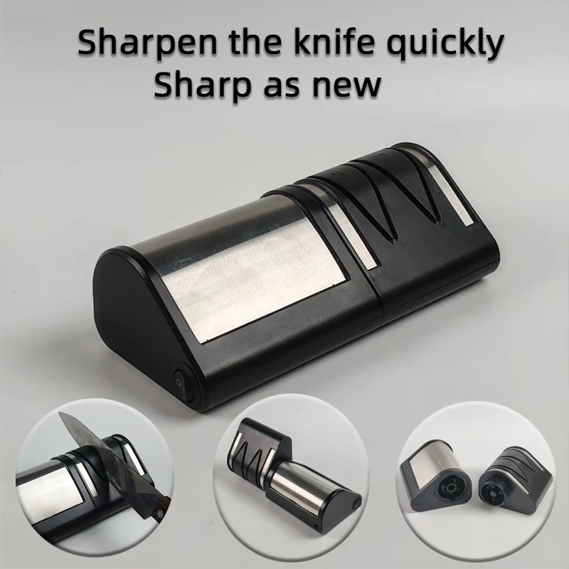 

2-Stage Electric Knife Sharpener H1099, Fast Precise Sharpening for All Knives