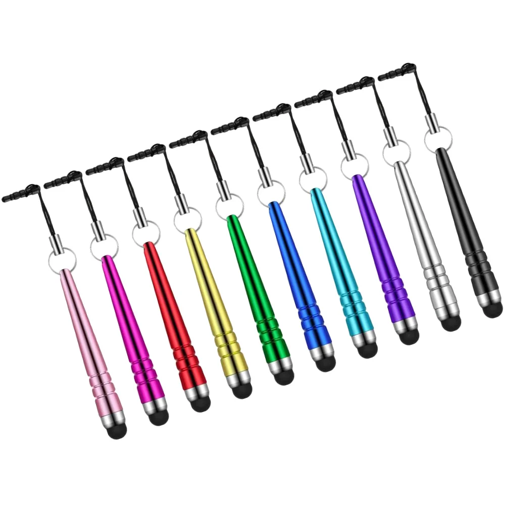 40pcs Capacitive Stylus Pens 10 Bright Colors 4 Each Lightweight Compact Design Universal Touch Screen Compatibility