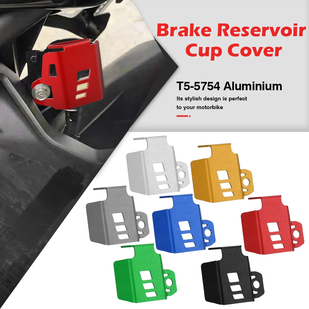 

FOR Yamaha MT07 MT09 2014-2024 Motorcycle Rear Brake Fluid Reservoir Guard Protector Oil Tank Cover Cap F900XR F900R 2019-2024