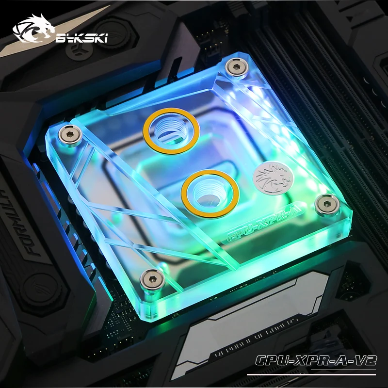 Bykski CPU Block Use for INTEL LGA1700 1151 1155 1156 2011 2066 X99 I7 RGB Light Water Cooler Radiator CPU-XPR-A-V2