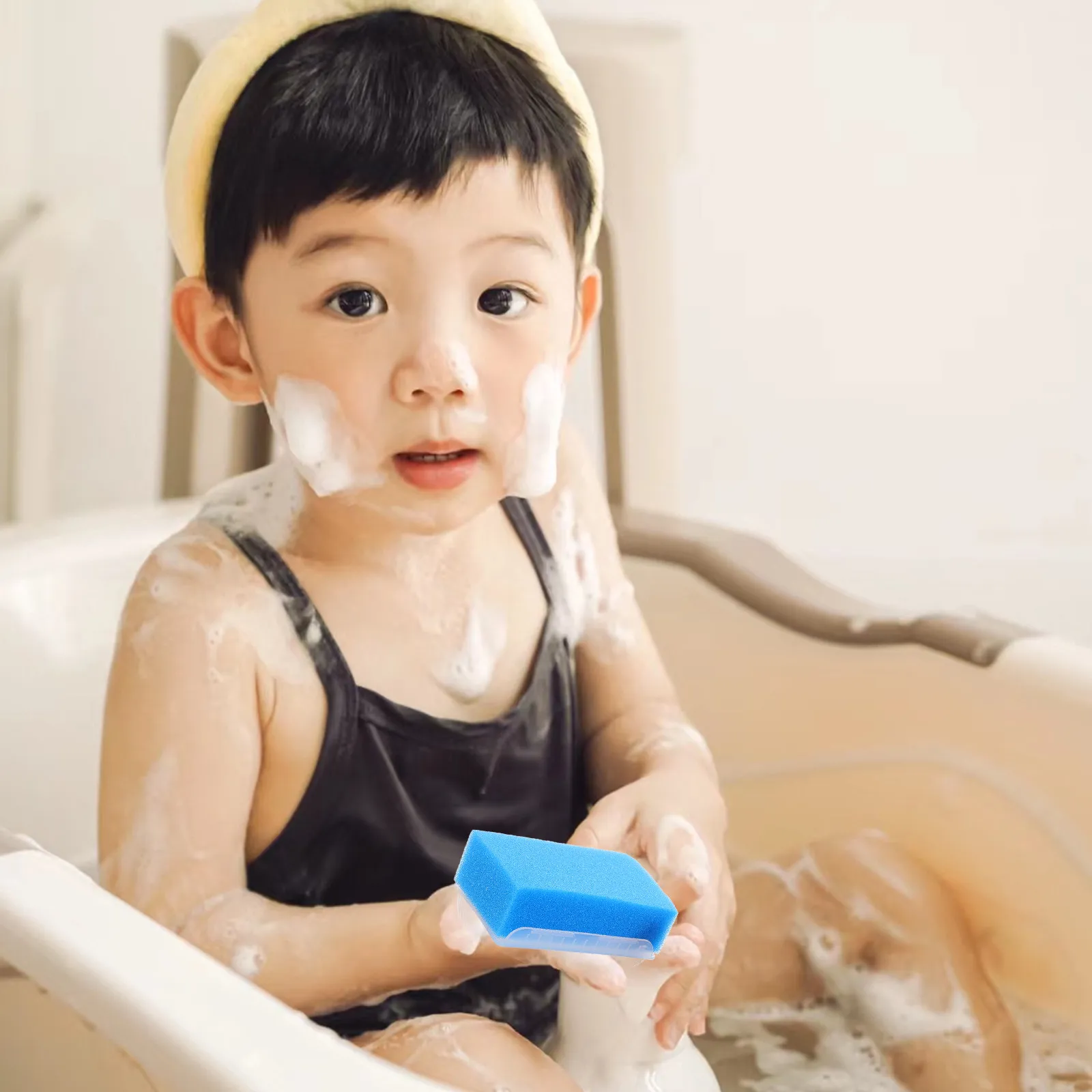 6pcs Children'S Sensory Training Brush Set Soft Baby Bath Sponge For Tactile Development Gentle Massage Hand Washing Cradle Cap