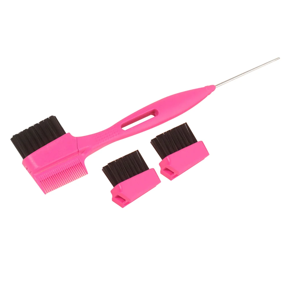 

Replaceable Head Eyebrow Brush Steel Needle Dual Use Comb Edge Brush PVC Box Women Eyebrows lashes makeup kit tools