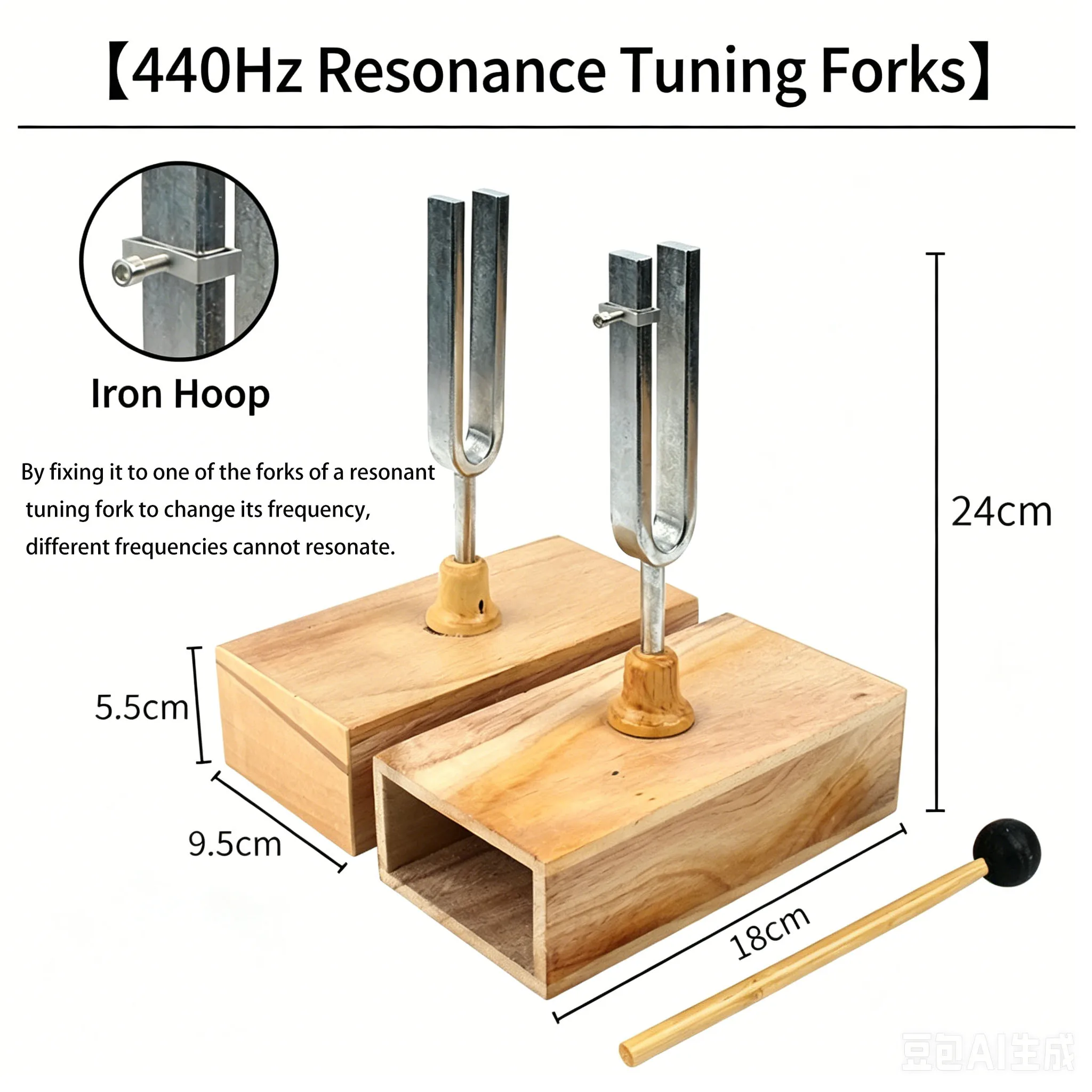 ensemble-de-diapasons-a-resonance-440-hz-avec-boite-de-resonance-diapason-medical-en-alliage-d'aluminium-pour-la-therapie-sonore-instrument-de-percussion-medical