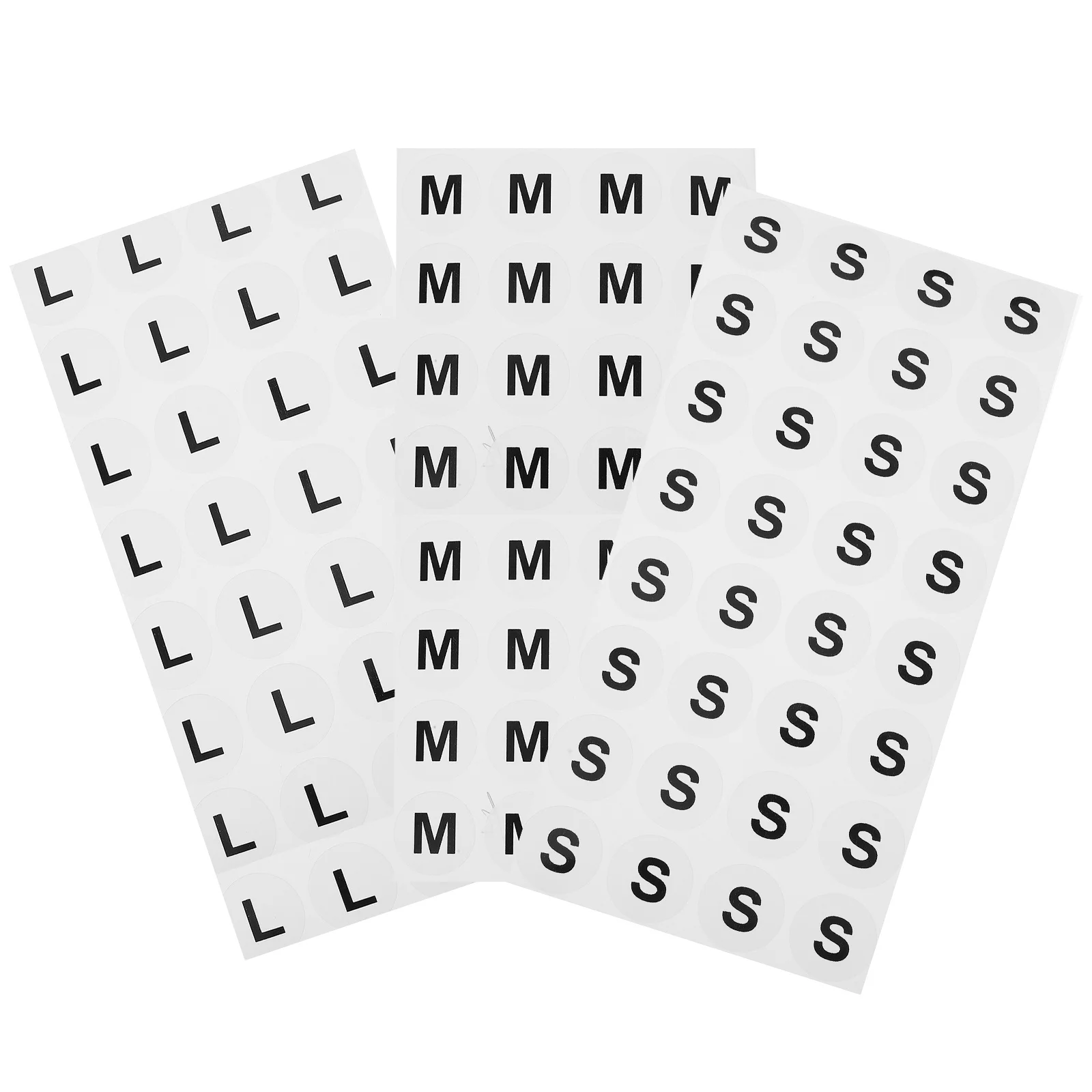 

1500Pcs Round Clothing Size Stickers Self-Adhesive Labels for T-Shirts Mild Safe Materials Size Stickers Clothes Label Sticker