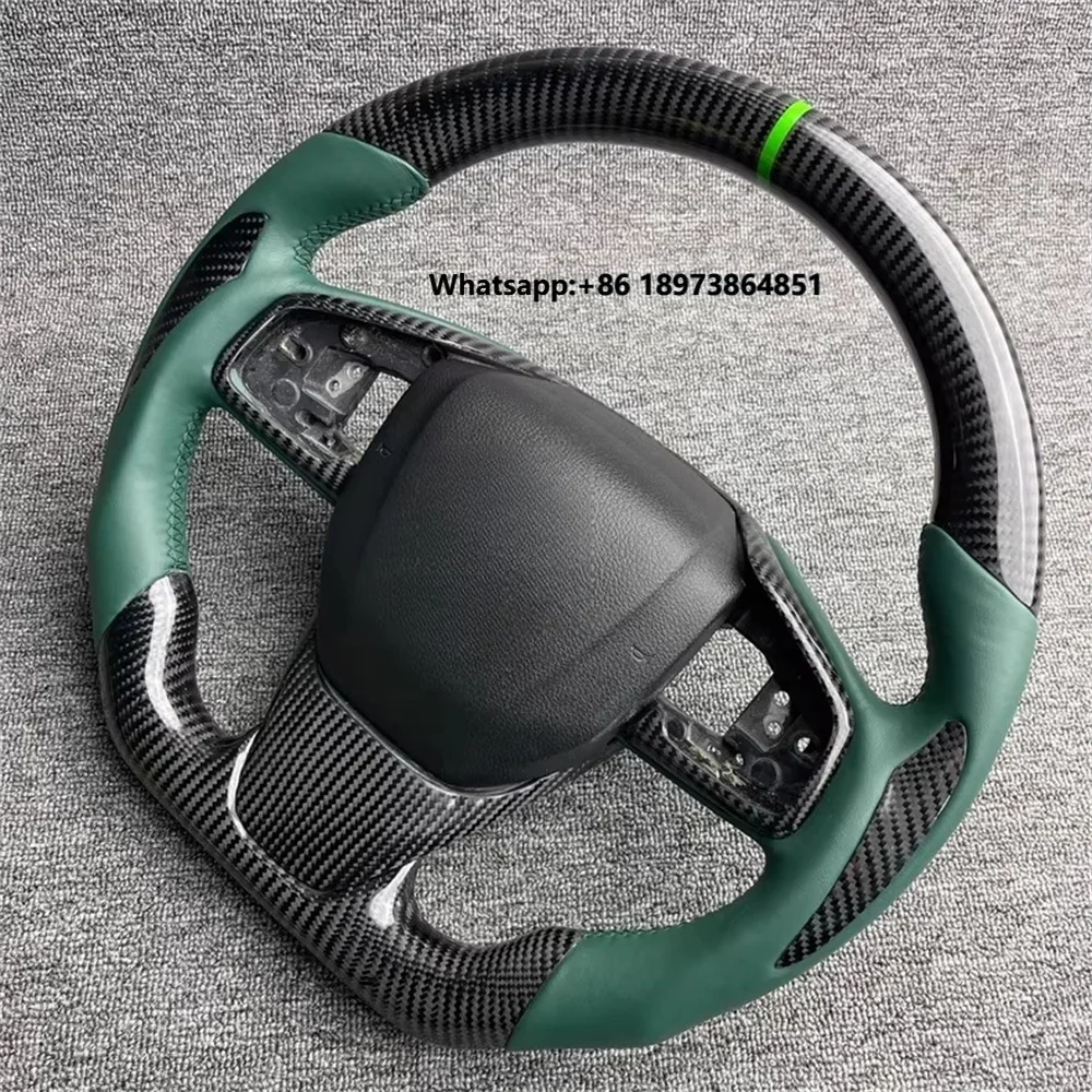 

For Honda 10 Gen Civic Accord CRV XRV Carbon Fiber Sports Steering Wheel Modified Leather Deep Dish Model Car Accessories