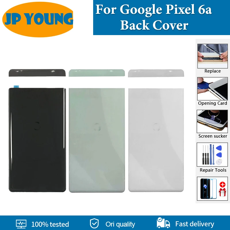 

Original Back Cover Rear Glass For Google Pixel 6a Battery Cover Glass Housing Door GX7AS GB62Z G1AZG Replacement Repair Parts