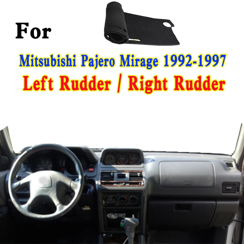 

For Mitsubishi Pajero Mirage Saloon Sport V33 V43 V55 V45 Car-Styling Dashmat Dashboard Cover Instrument Panel Insulation Pad