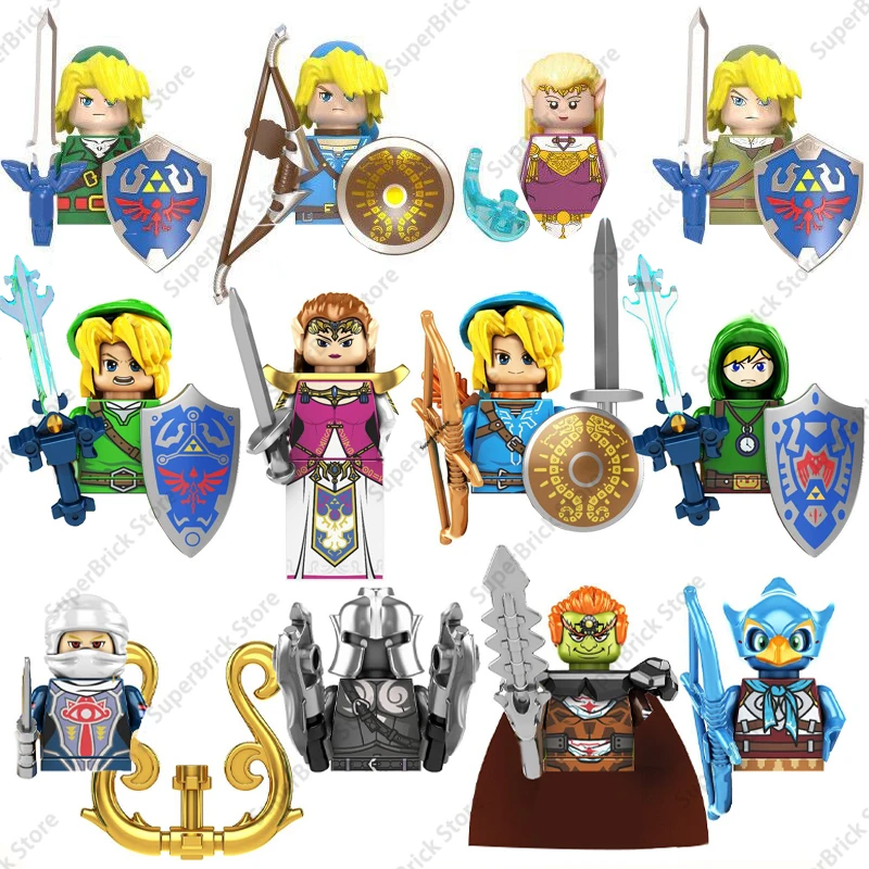 Mini figuras de acción de la leyenda de Zelda, juguete de bloques de construcción de princesa Crepúsculo, modelo de muñeca de juego clásico, regalo, WM6053