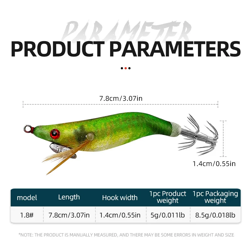 YICHU Señuelo Camarón 1,8cm – Madera noctilucente para pesca - imagen 5