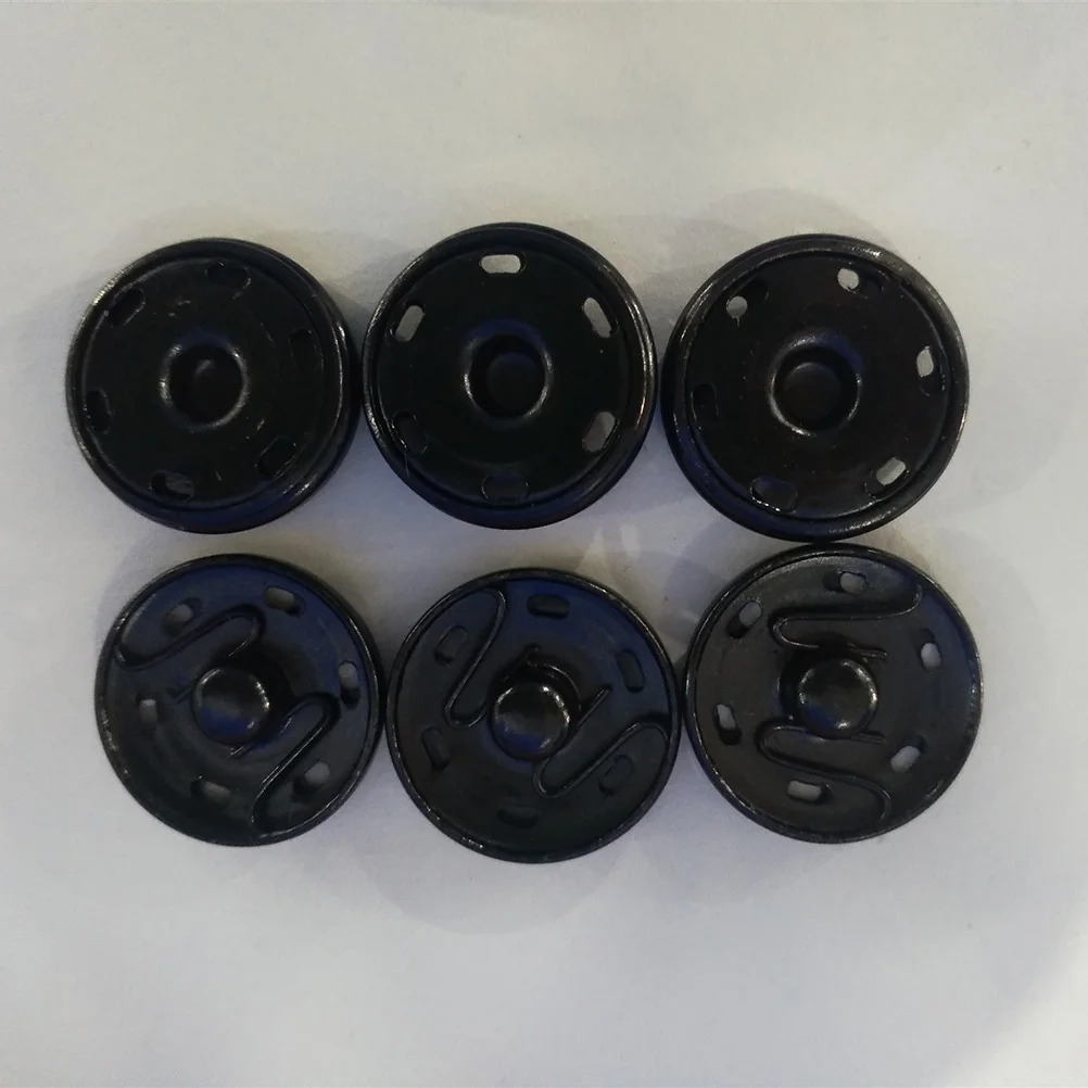 

100Pairs Metal Buttons Hand Sewing Round Clothing Accessories DIY Sewing Knitting Supplies for Repair Craft Decoration