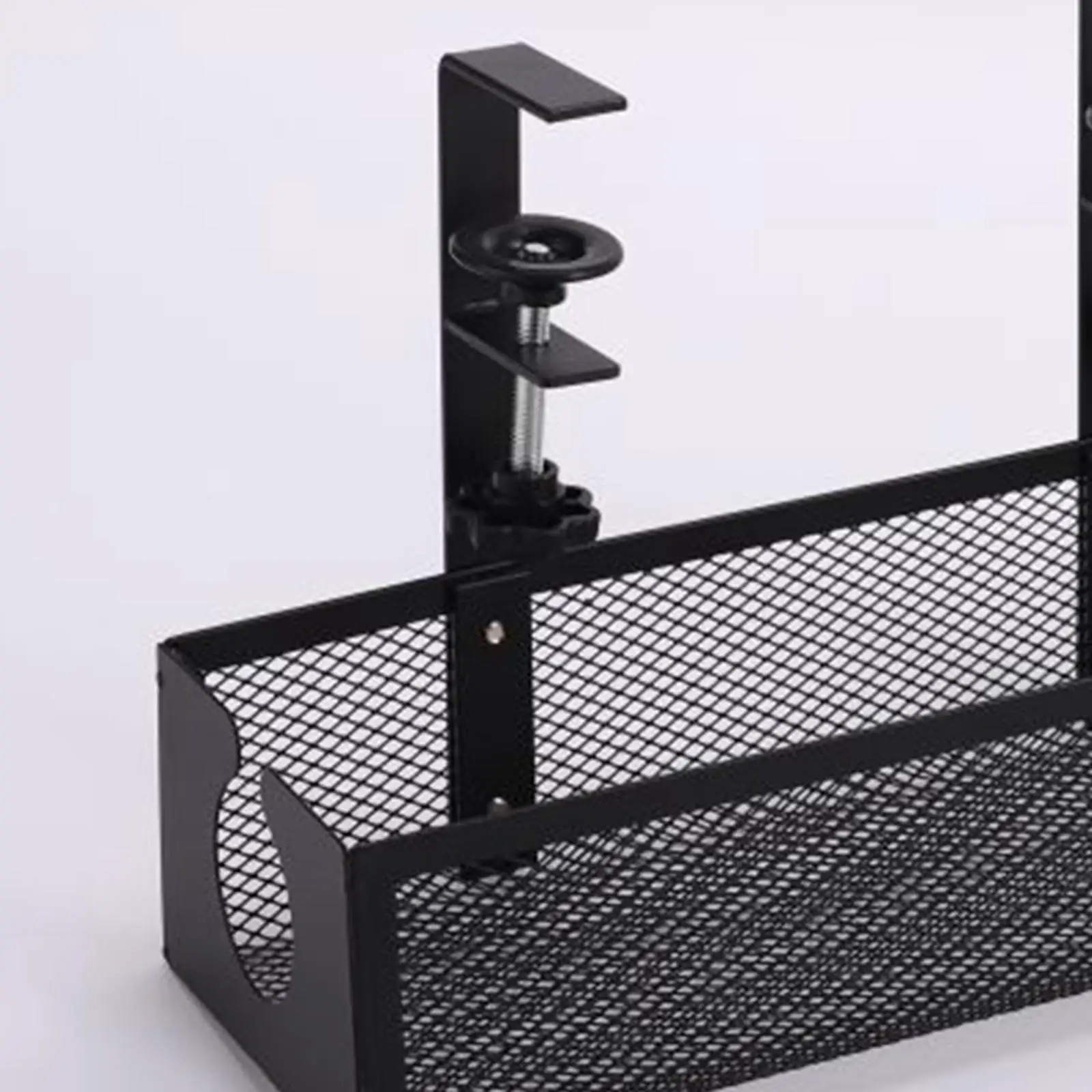 Metal under Desk Cable Management Tray Cord Organizer Versatile with Clamp Cable Rack Durable