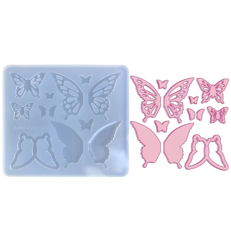 

Butterfly-shape Parts Keychain Mold DIY Pendant Jewelry Epoxy Crafting Mold