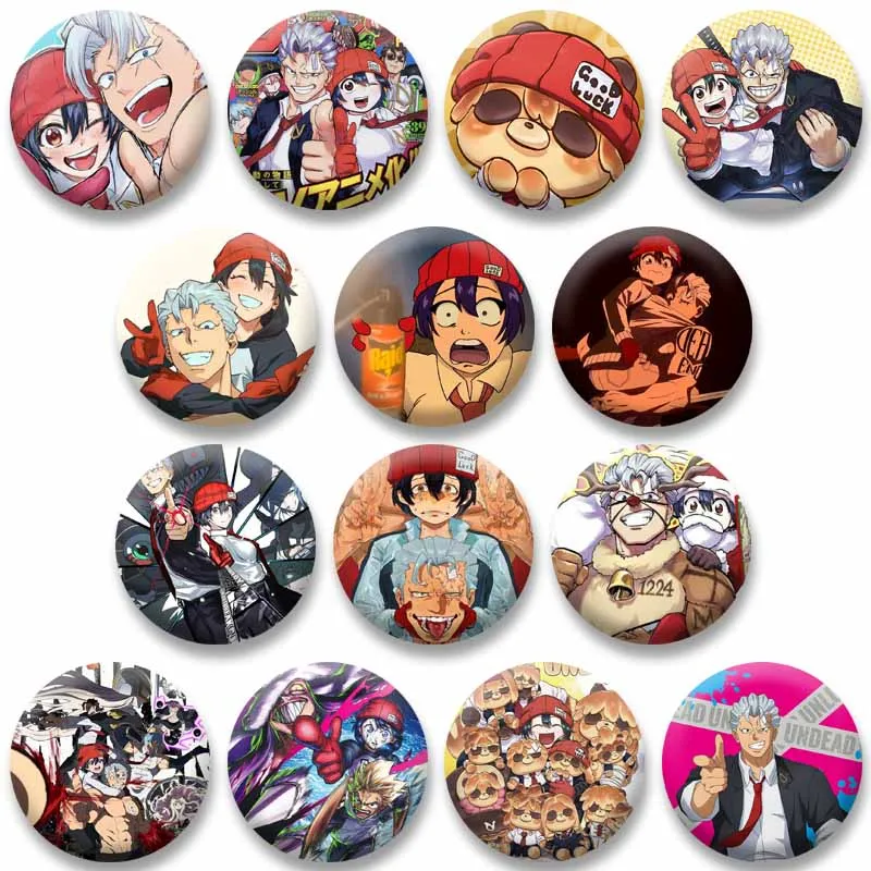 Cartoon Anime Undead Unluck Enamel Pin Funny Manhwa Figure Badges on Backpack Hat Lapel Brooch Cosplay Accessories Toys Gifts