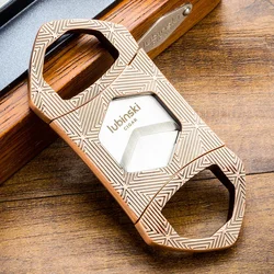 Luxury Cigar Cutter Sharp Stainless Steel Cigar Cutter Double Edged V Cut Portable Smoking Accessories Cigar Cutter Scissors