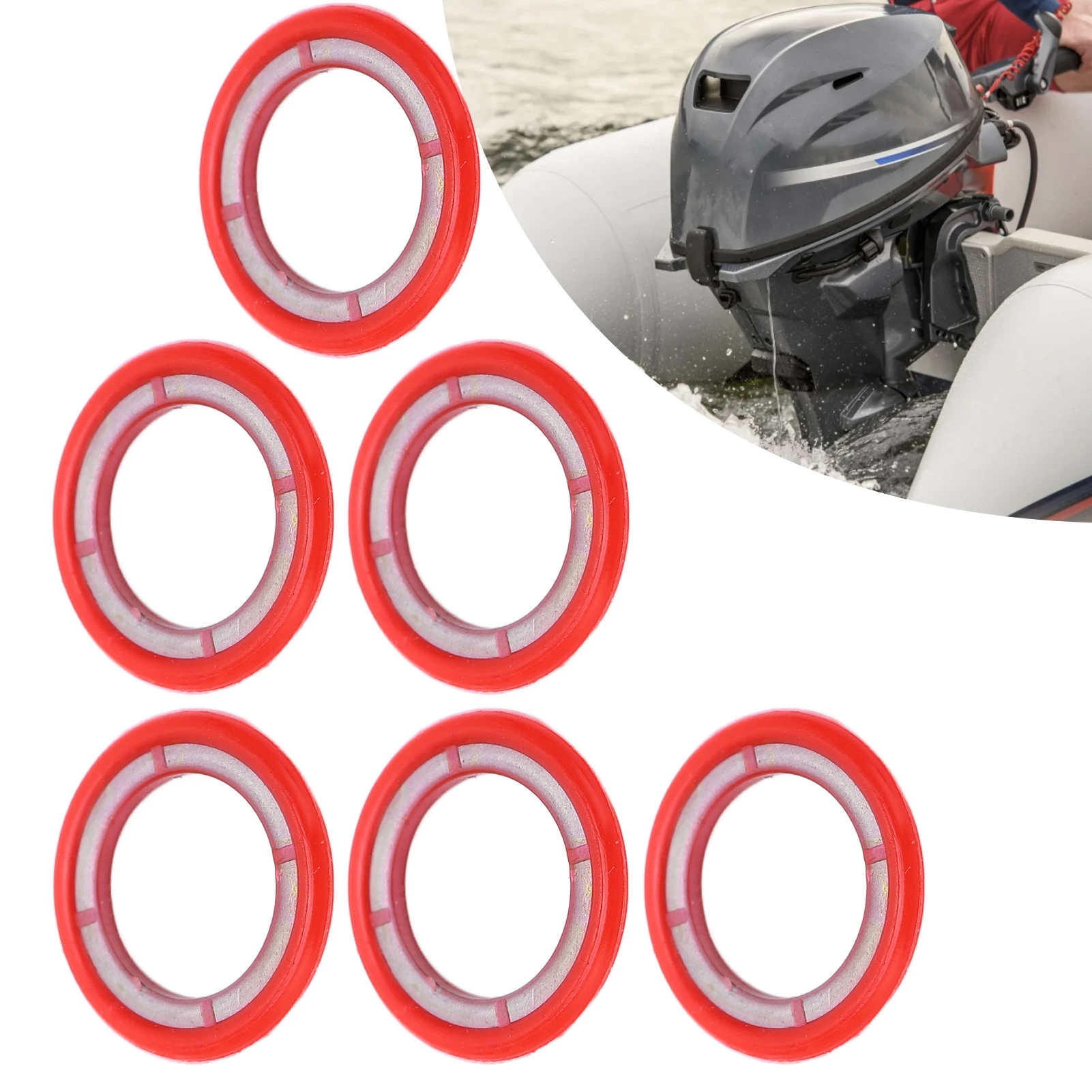 Drain Plug  Washer Gearcase Drain Plug Gasket Rustproof 26‑830749 for 3/8-16 Fill Screw Holes Replacement for MerCruiser