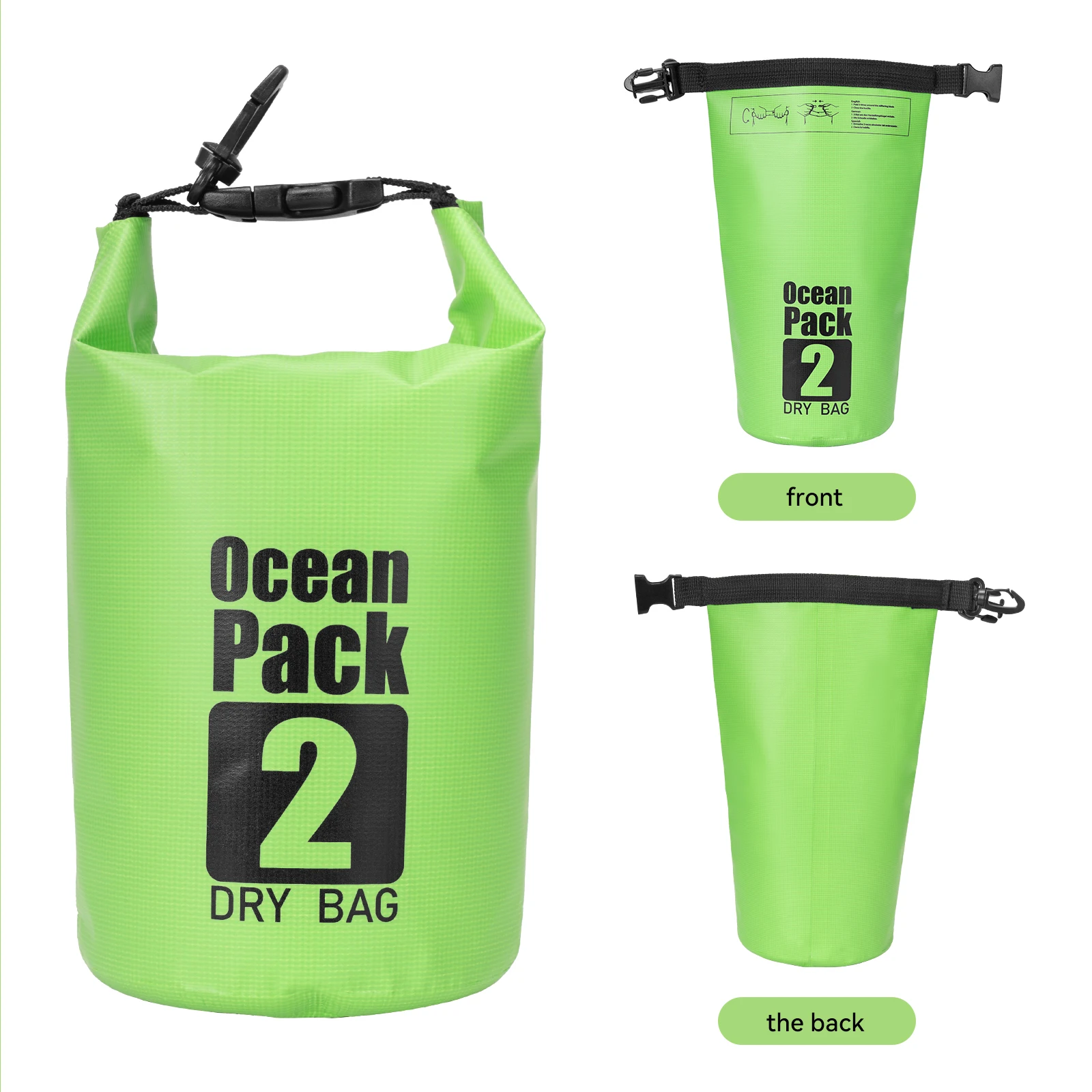 حقيبة Idrybag 2L جافة حقائب مقاومة للماء للنساء والرجال على الشاطئ والتجديف بالقوارب والقصوص والسباحة حقيبة جافة خفيفة الوزن #2