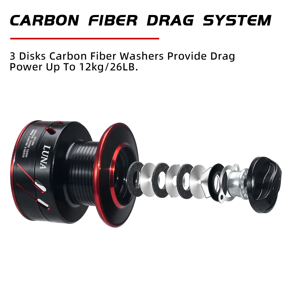 بكرة صيد سمك ماركة SeaKnight Baitrunner لصيد سمك الشبوط 4000 5000 6000 نظام الكبح المزدوج 12 كجم 10BB بكرات صيد سمك الشبوط