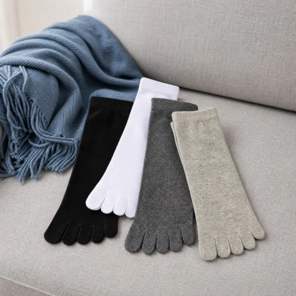 

Split Toe Socks Hosiery Men's Five Finger Socks Odor Resistant Anti-slip Five Toe Socks Cotton Breathable Sports Socks Running