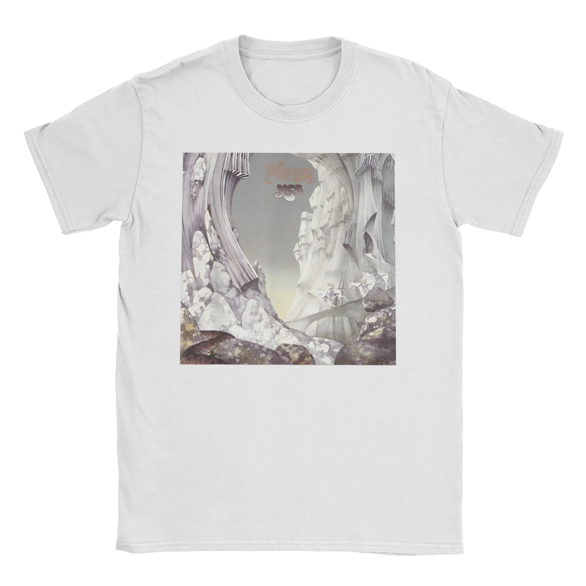 Camisetas Masculinas e Femininas Relayer YES MUSIC BAND, Camiseta de Algodão Puro Única, Manga Curta, Estilo Rock dos Anos 80, Tamanhos Grandes
