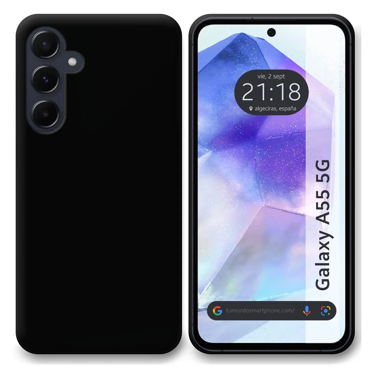 Samsung Galaxy A55 5G Black TPU Gel Case