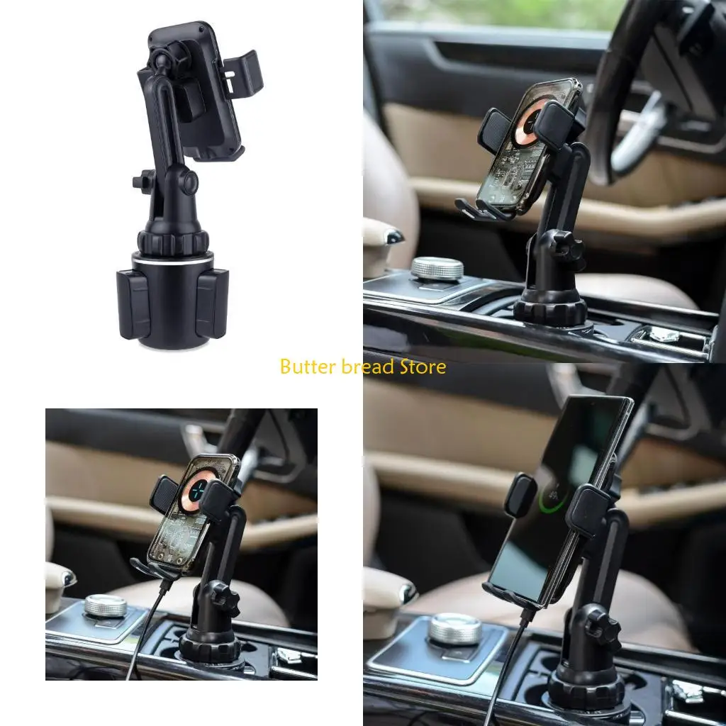 

W89C CAR CUP HOLDER PHONE CHAN CAR 15W Беспроводная зарядка Автоматическое зажим