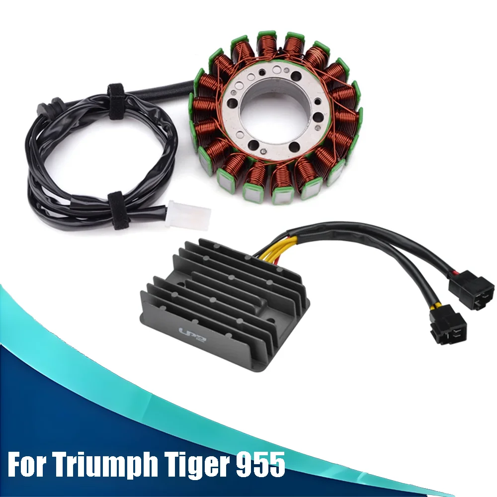 Para Triumph Daytona 955i regulador rectificador generador bobina de estator para Triumph Tiger 955 2001 2002 2003 2004 2005 2006