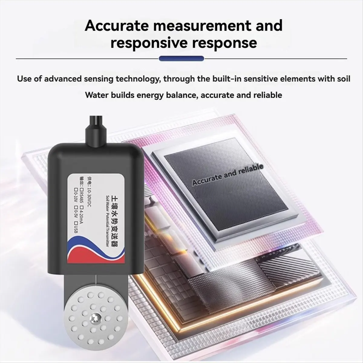 【~ New Y24A】RS485 Soil Moisture Transmitter Soil Water Potential Sensor for Hydrological Ecology Determination Smart Agriculture