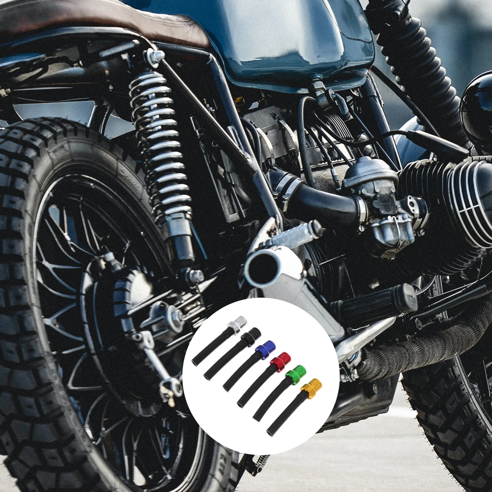

6Pcs Oil Tank Air Vent Hose One-Way Valve for Motorcycle Fuel Caps Pressure Relief Breather Tube Atv Parts Accessory