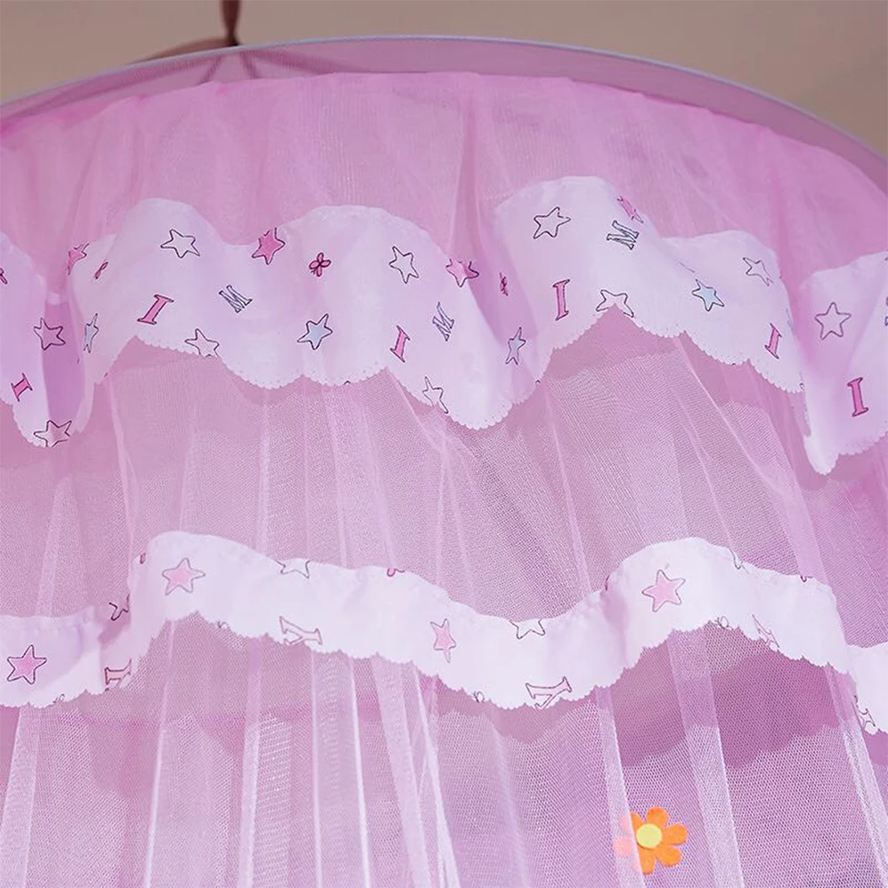 

Hanging Mosquito Net Sturdy Bed Canopy Fall The Ground Lightweight Dome Curtain Netting Breathable