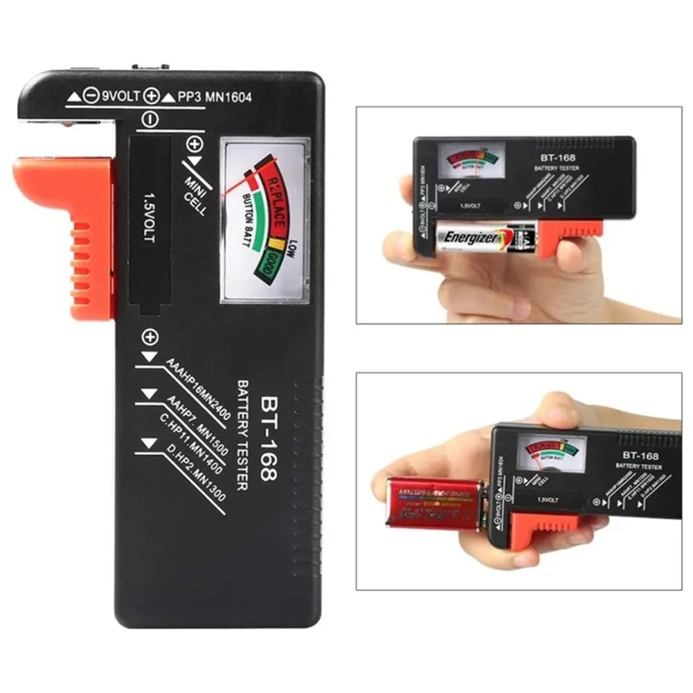 Digital Battery Tester for AA AAA C D 9V 1 5V Button Cell Batteries with Clear Digital Display and Fast Testing
