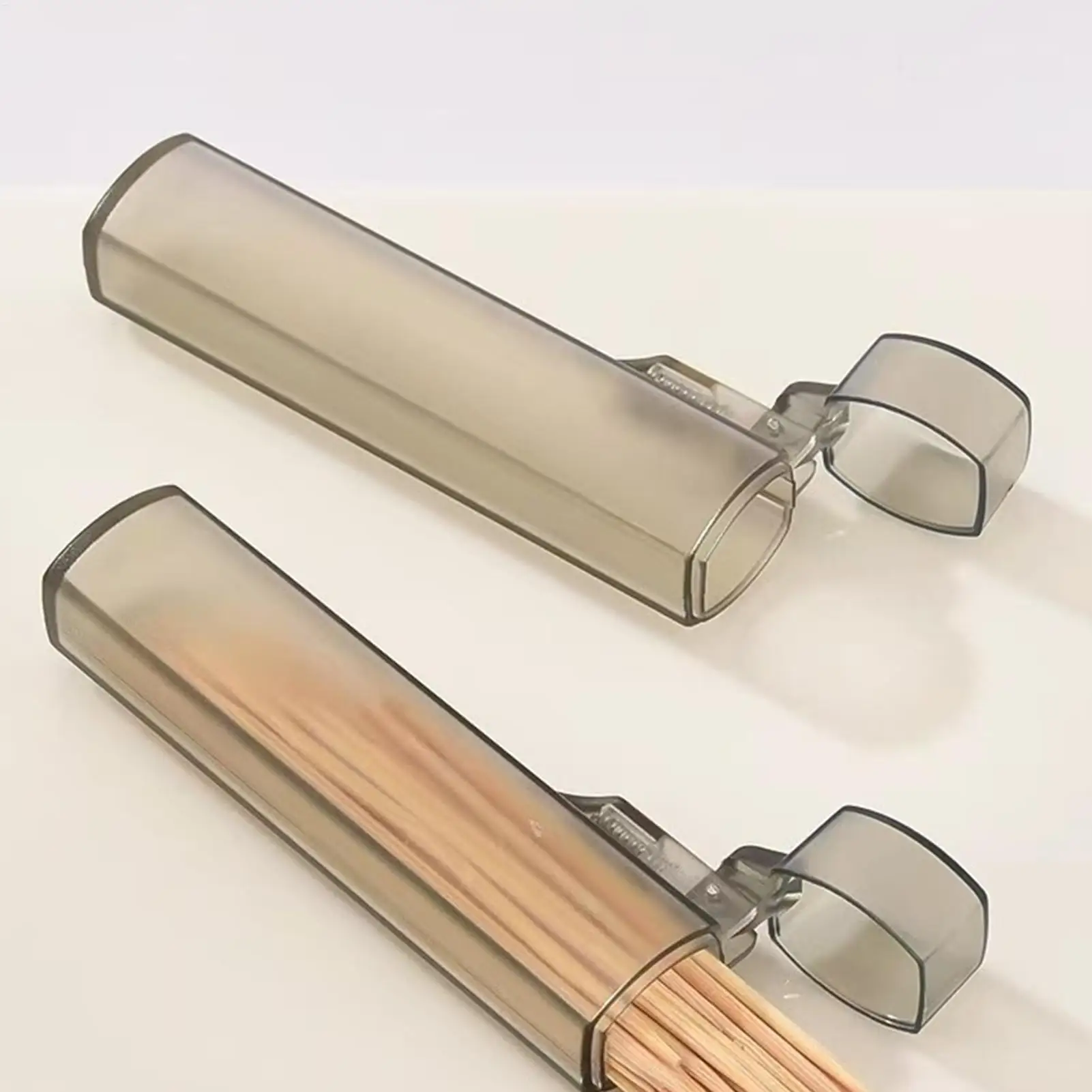 Tragbare Zahnstocher Reise Fall Reise Zahnstocher Halter Transparent Wiederverwendbare Zahnstocher Fall mit Deckel Für Küche Restaurant