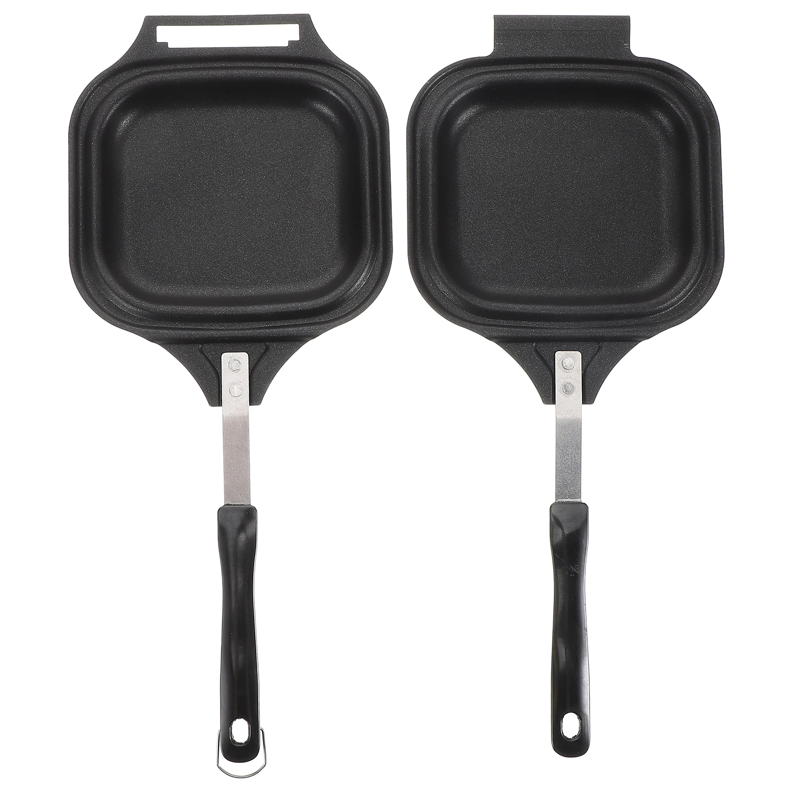 

Double-Headed Sandwich Baking Pan Non-Stick Cast Iron Detachable Skillet for Toast Pancake Snack Breakfast Camping Kitchen