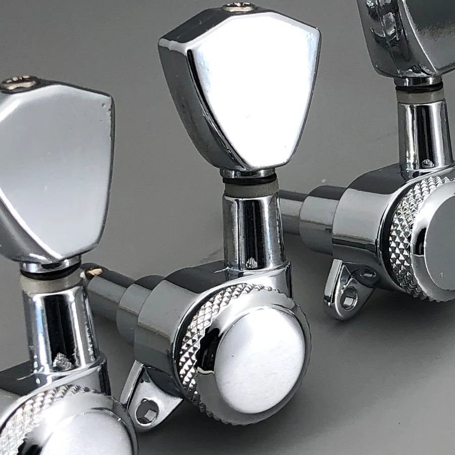Keystone Schaller M6 Type Guitar Chrome Locking Deluxe Guitar Machine Head Tuners Tuning Pegs for Buckethead Guitar well 3R3L